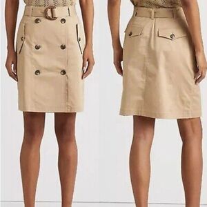 Ralph Lauren trench khaki skirt